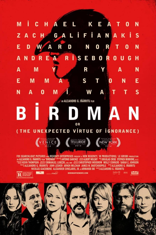 Birdman veya (Cahilligin Umulmayan Erdemi) Poster